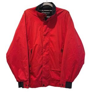 DryJoys by‎ FJ FootJoy Mens Red Golf Jacket Lightweight Windbreaker Size S